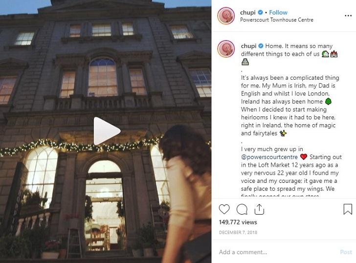 Chupi Instagram post with emotional appeal