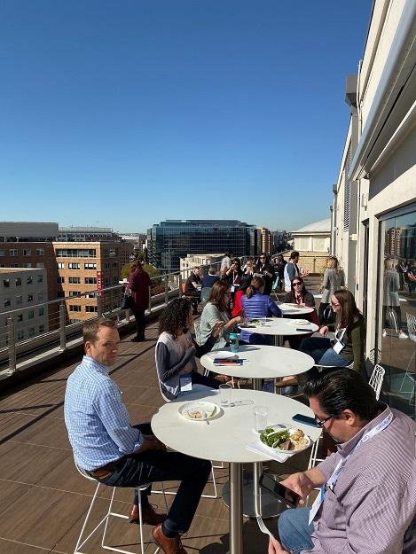 WordStream Live lunch on the roof deck