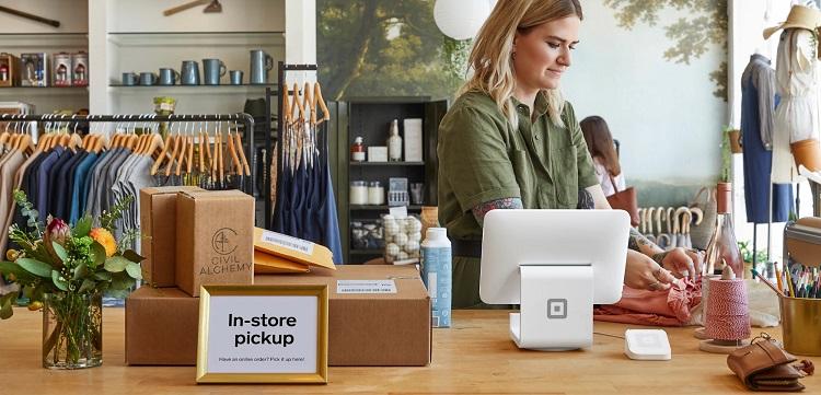 image of a store with Square payment processor