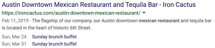 local search ad example