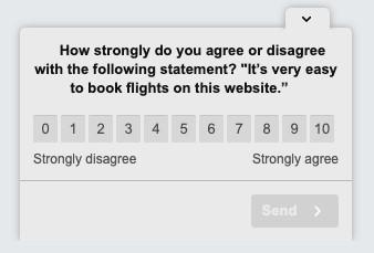 customer feedback Hotjar example