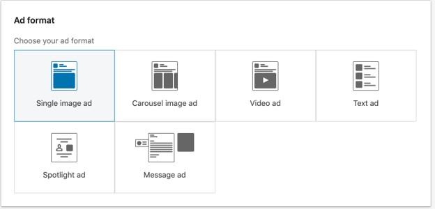 LinkedIn ad formats