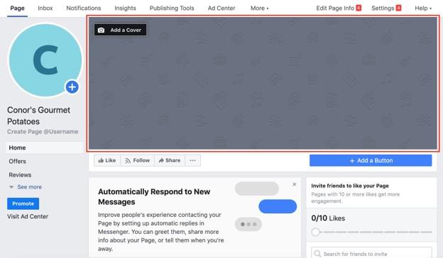 Facebook page creation for online reputation management