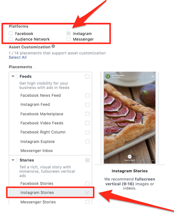 instagram story ad polls placement