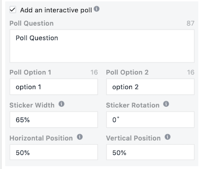 instagram story ad polls poll question