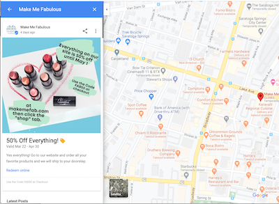 how to reach your audience online during COVID-19 GMB post example