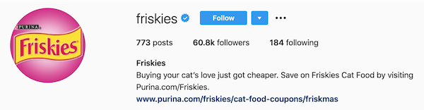 instagram bios friskies
