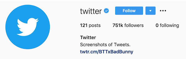 instagram bios twitter