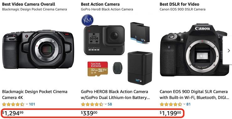 cameras for YouTube Live