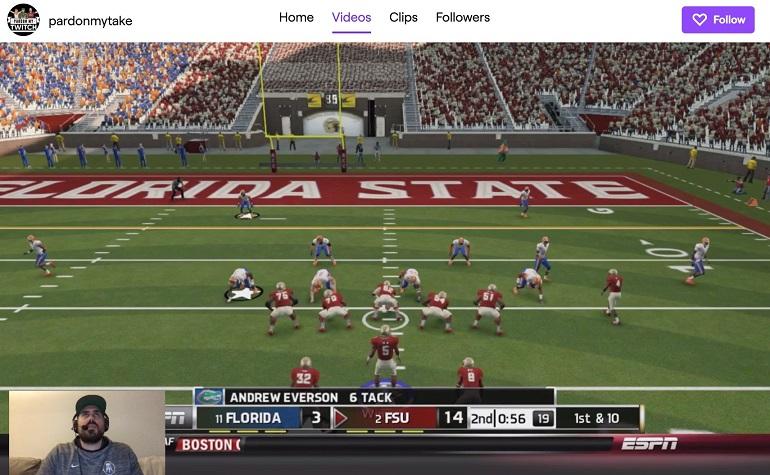 YouTube live screenshot