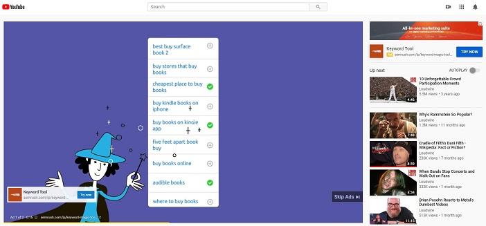 YouTube CTA extensions example