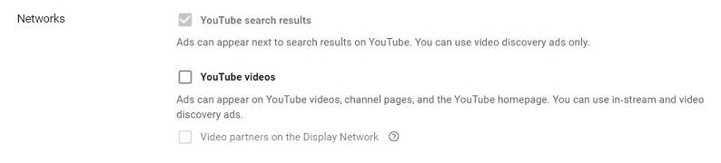 YouTube discovery ad selection