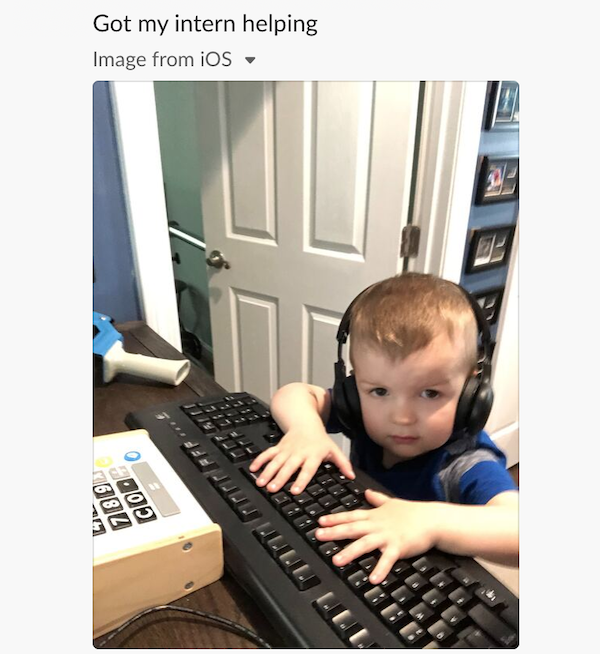 employee survey kids at home