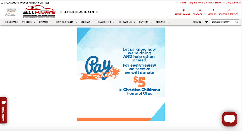 how to ask for reviews donate to charity