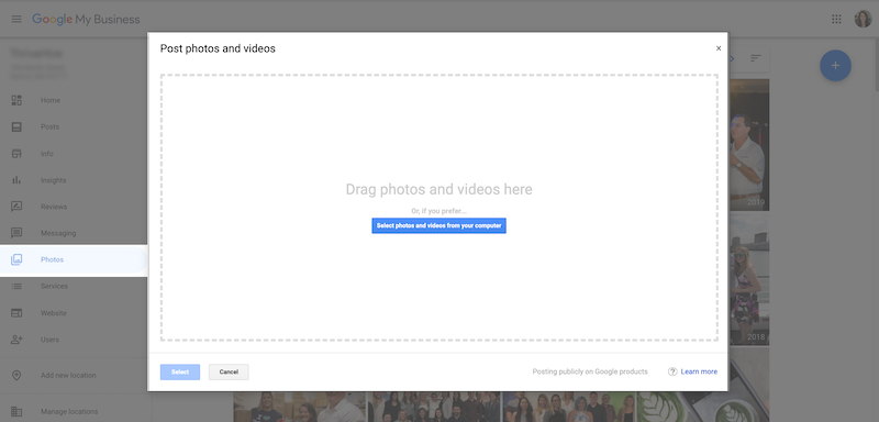 how to promote new product or service GMB photos