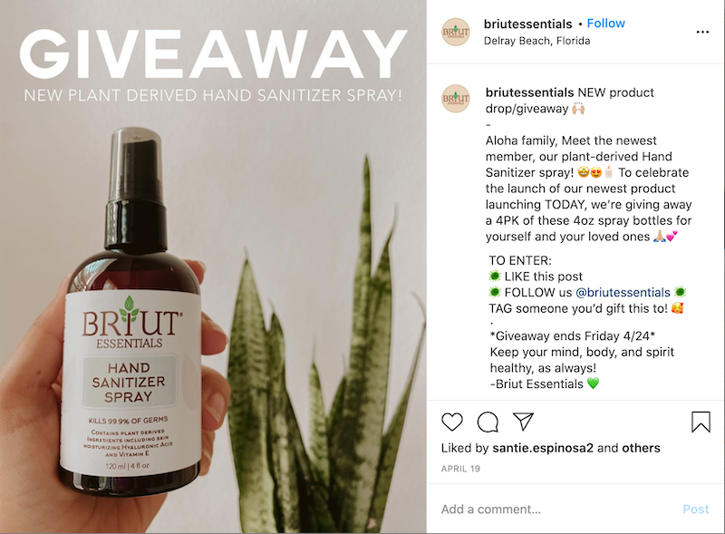 how to promote a new product or service giveaway