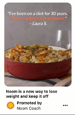 Noom's Pinterest video ad