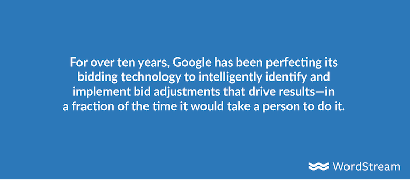 google automated bidding intelligence