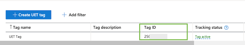 microsoft ad event tracking google tag manager UET tag