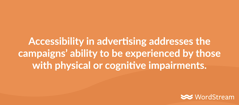 definition of accessibility in advertising