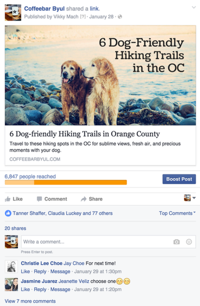 effective local marketing ideas local content promotion on facebook