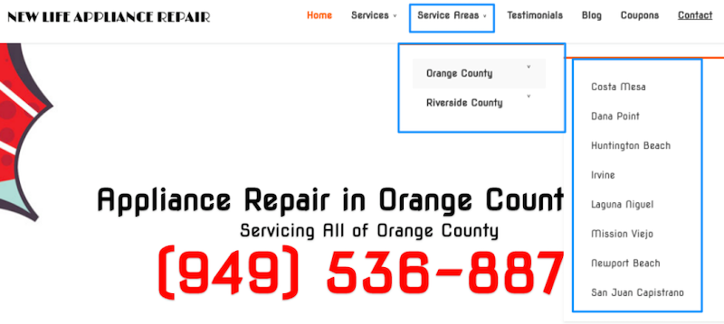 effective local marketing ideas service area hub pages