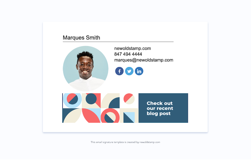 email signature marketing trends for 2021 example 4
