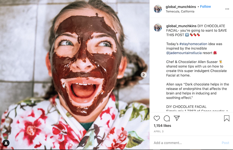 valentine's day marketing ideas chocolate facial