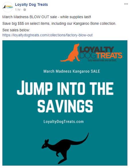 March marketing ideas march madness dog treats