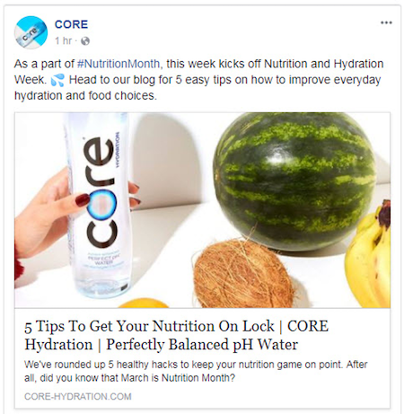 March marketing ideas nutrition month