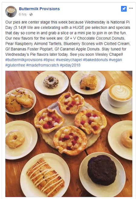 March marketing ideas pi day