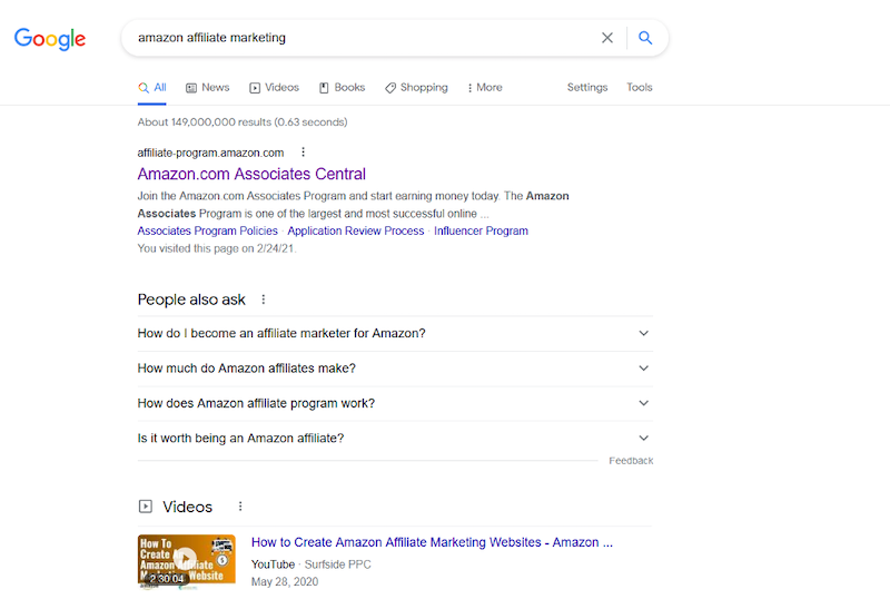 affiliate marketing amazon associates