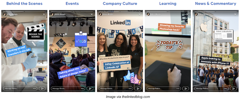 LinkedIn-Stories-examples