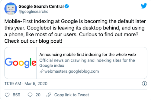 mobile-first-indexing-tweet