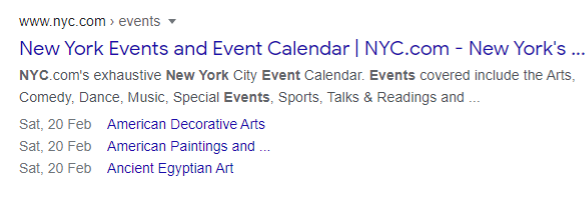 example of event schema markup