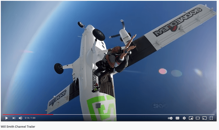 youtube channel trailer tips—example of trailer using highlight footage