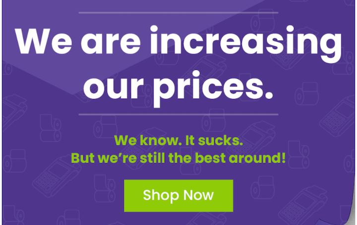 price increase letter example email header