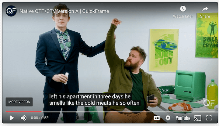 example of an OTT ad