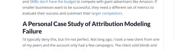 copywriting psychology - example of pratfall effect