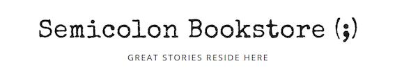 creative business name ideas: semicolon bookstore