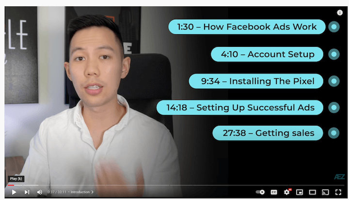 facebook ads course: andrew ethan's facebook training video
