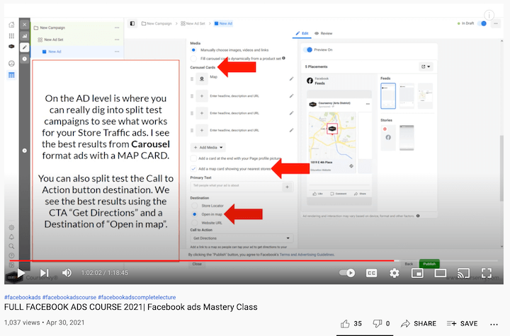 coursenvy facebook ads mastery course screenshot