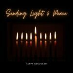 happy hanukkah facebook post image - candles