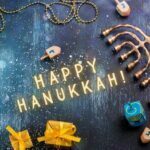 happy hanukkah facebook post image - menorah
