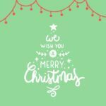 merry christmas facebook image - tree-shaped text