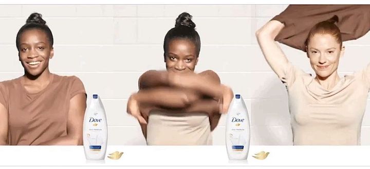 worst marketing fails of all time - dove's racist ad