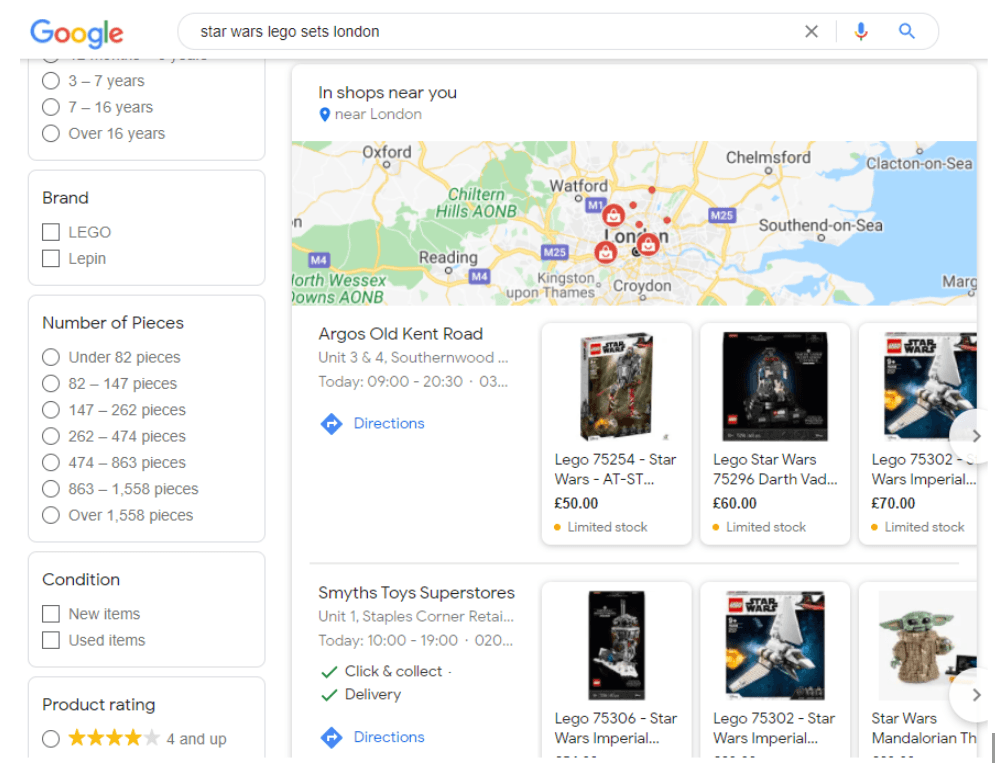 Google Local Inventory ads.