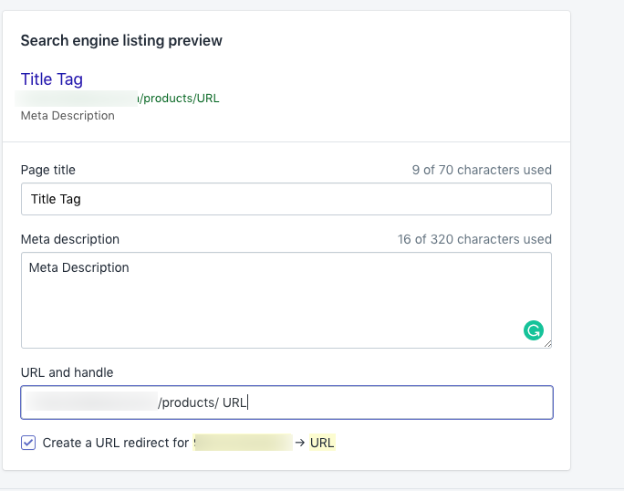 Optimization Options For Metadata in Shopify