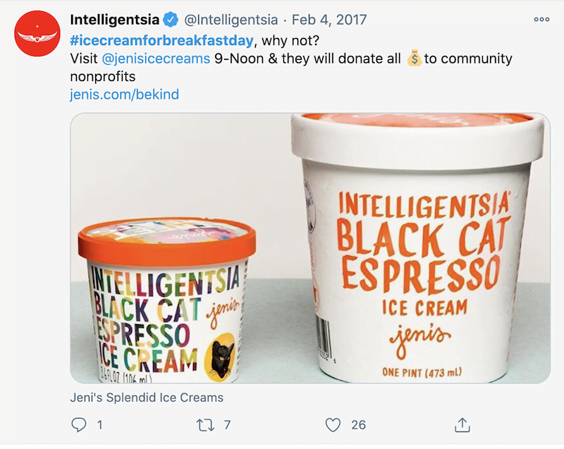 february marketing ideas ice cream for breakfast day