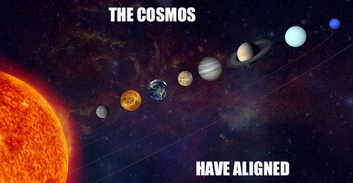 best time to post on tiktok - cosmos aligned meme